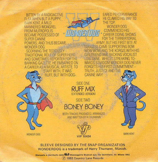 Wonder Dog : Ruff Mix (7", Single)