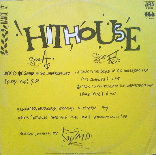 Hithouse : Jack To The Sound Of The Underground (12", Maxi)