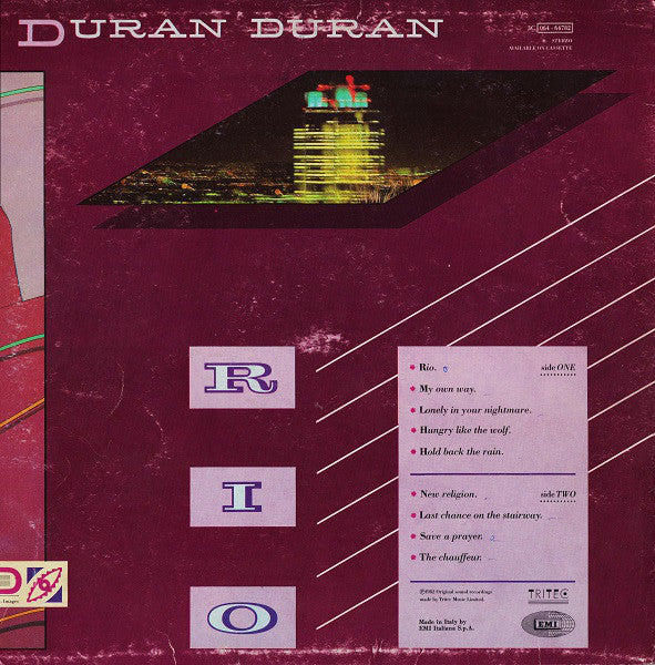 Duran Duran : Rio (LP, Album)