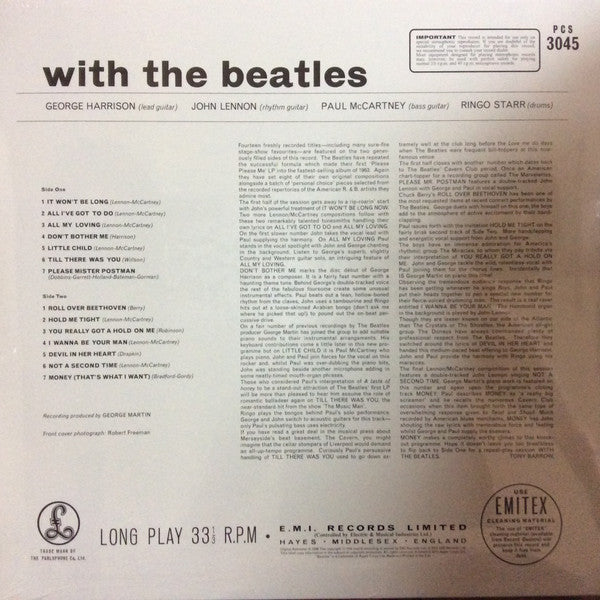 The Beatles : With The Beatles (LP, Album, RE, RM, 180)