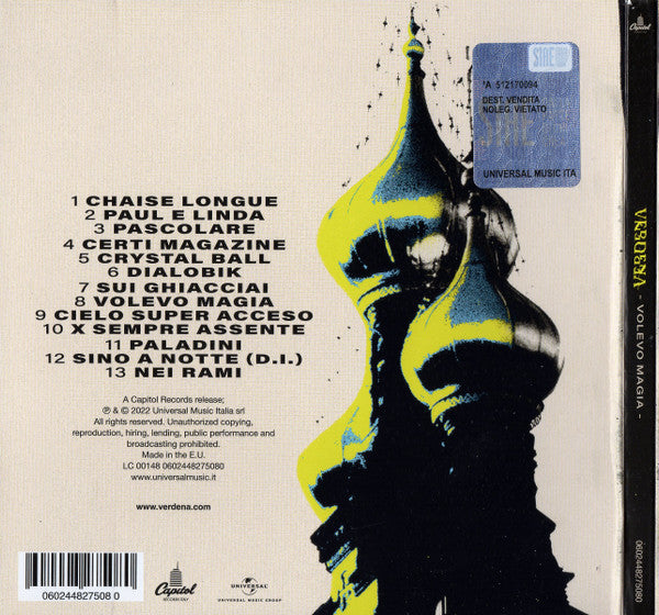 Verdena : Volevo Magia (CD, Album)