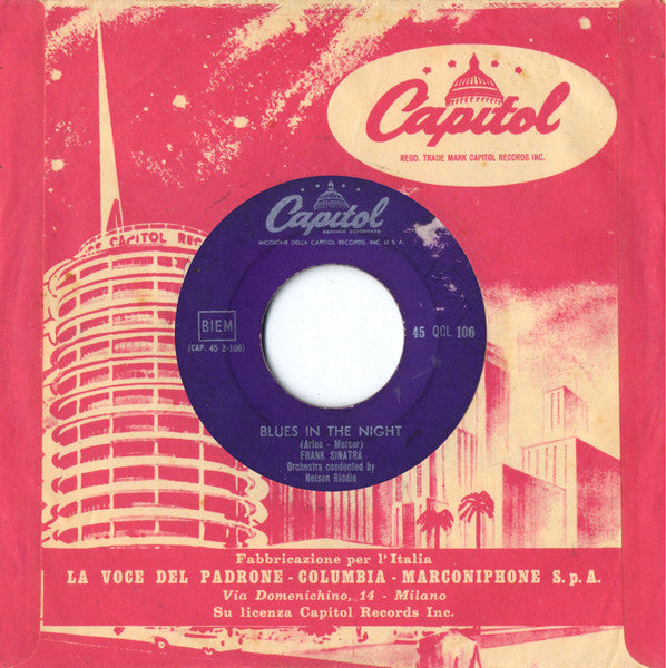 Frank Sinatra : Ebb Tide / Blues In The Night (7")