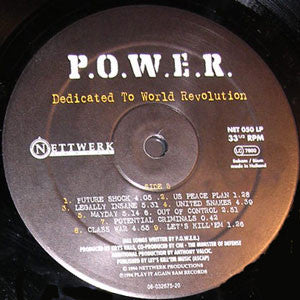 P.O.W.E.R. : Dedicated To World Revolution (LP, Album)
