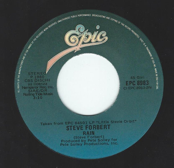Steve Forbert : Lonely Girl (7")