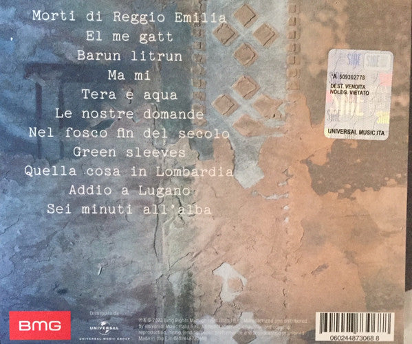 Francesco Guccini : Canzoni Da Intorto (CD, Album, Gat)