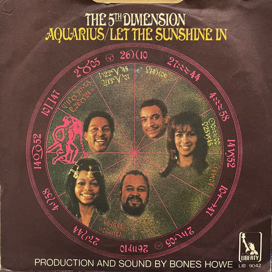 The Fifth Dimension : Aquarius / Let The Sunshine In (7")