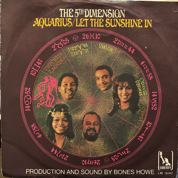 The Fifth Dimension : Aquarius / Let The Sunshine In (7")
