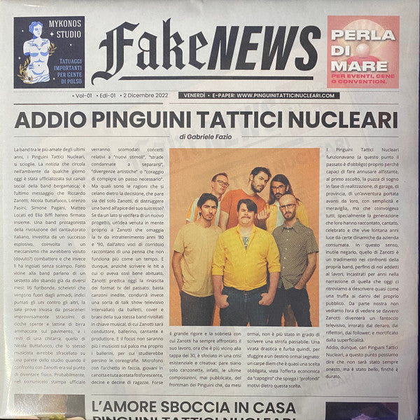 Pinguini Tattici Nucleari : Fake News (2xLP, Ltd, Lig)