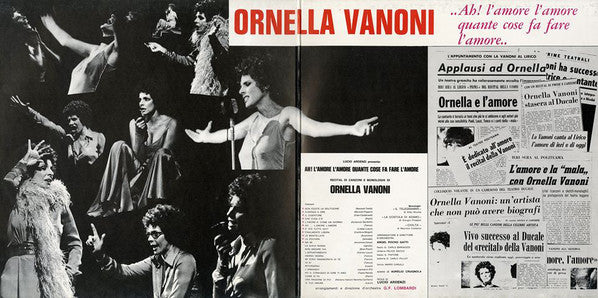 Ornella Vanoni : Ah! L'Amore L'Amore Quante Cose Fa Fare L'Amore (LP, Album, Gat)