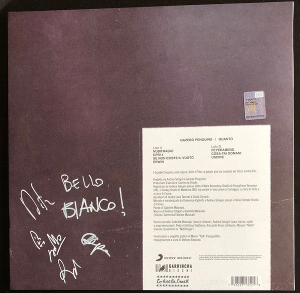 Gazebo Penguins : Quanto (LP, Album)