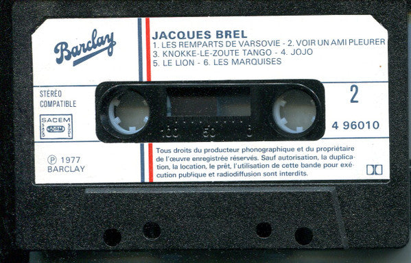 Jacques Brel : Brel (Cass, Album, RE)