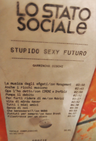 Lo Stato Sociale : Stupido Sexy Futuro (LP, Album)