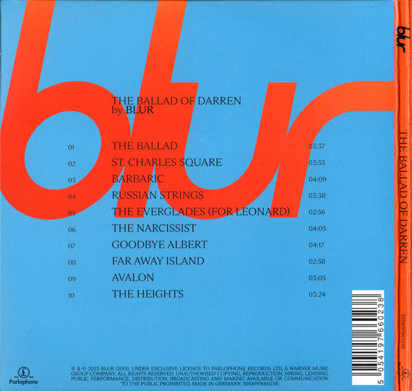 Blur : The Ballad Of Darren (CD, Album)