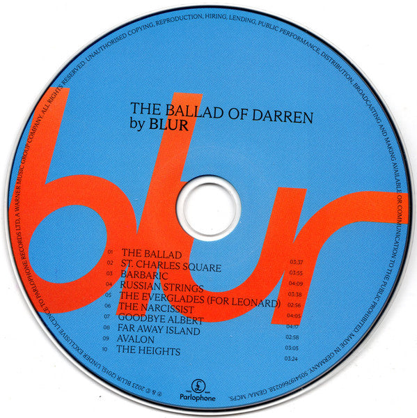 Blur : The Ballad Of Darren (CD, Album)