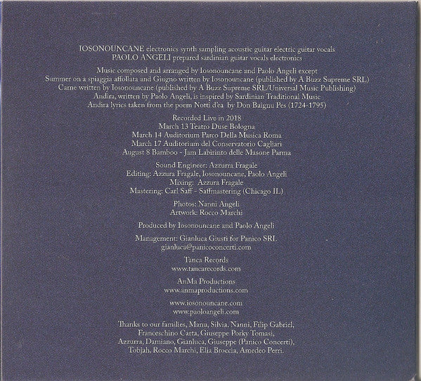Iosonouncane, Paolo Angeli : Jalitah (CD, Album)