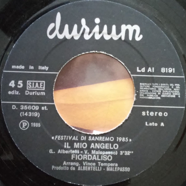Fiordaliso : Il Mio Angelo  (7")