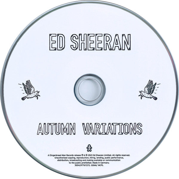 Ed Sheeran : Autumn Variations (CD, Album)