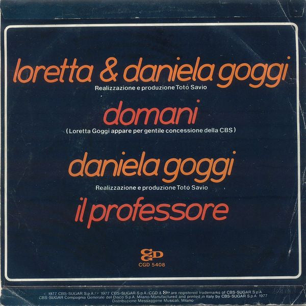 Loretta* & Daniela Goggi : Domani  (7")