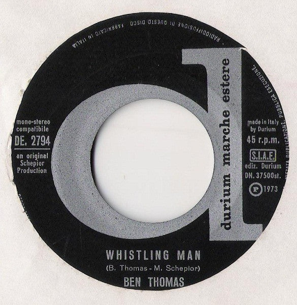 Ben Thomas (2) : Harmony  (7")