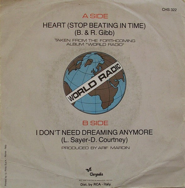 Leo Sayer : Heart (Stop Beating In Time) (7", Single)