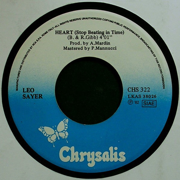 Leo Sayer : Heart (Stop Beating In Time) (7", Single)