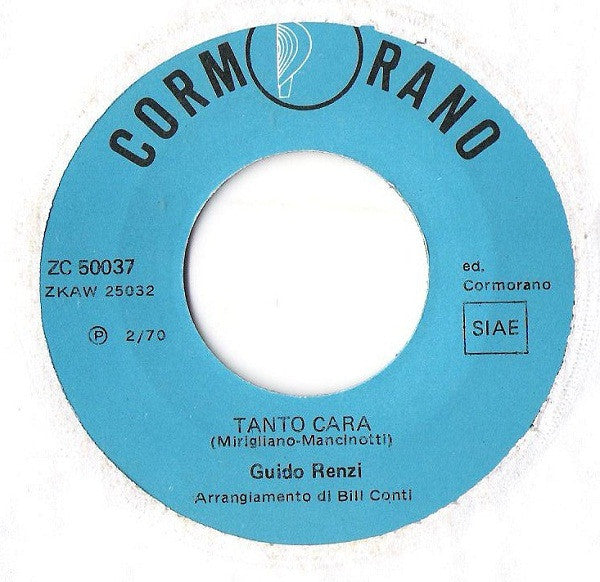 Guido Renzi : Tanto Cara (7", Mono)