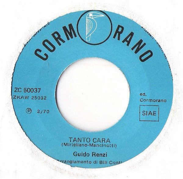Guido Renzi : Tanto Cara (7", Mono)