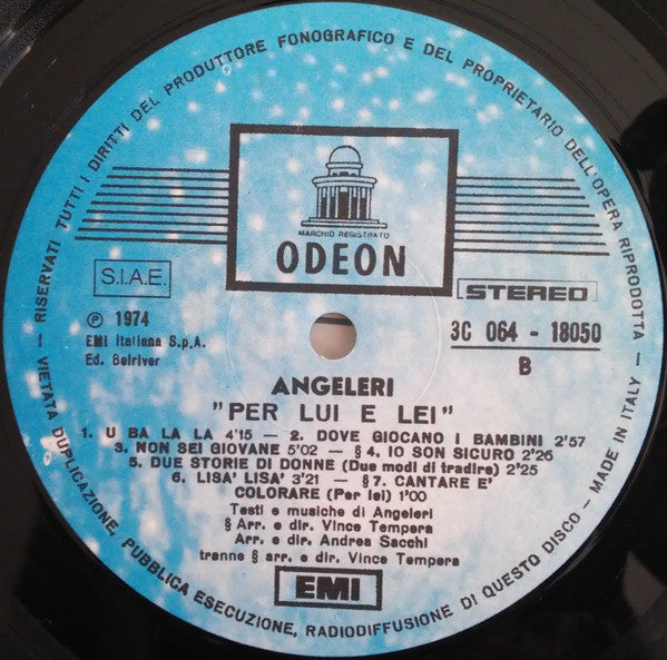 Luciano Angeléri : Per Lui E Lei (LP, Album)