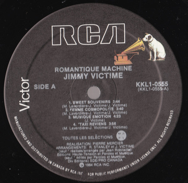 Jimmy Victime : Romantique Machine (LP, Album)