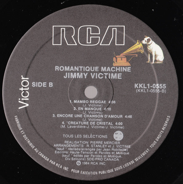 Jimmy Victime : Romantique Machine (LP, Album)