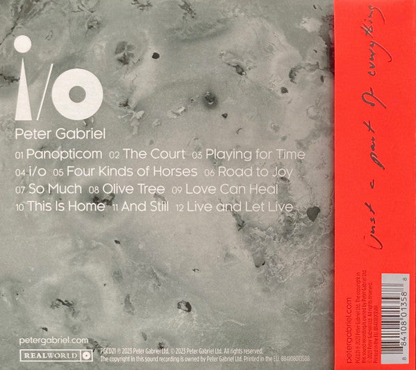 Peter Gabriel : I/O (2xCD, Album)