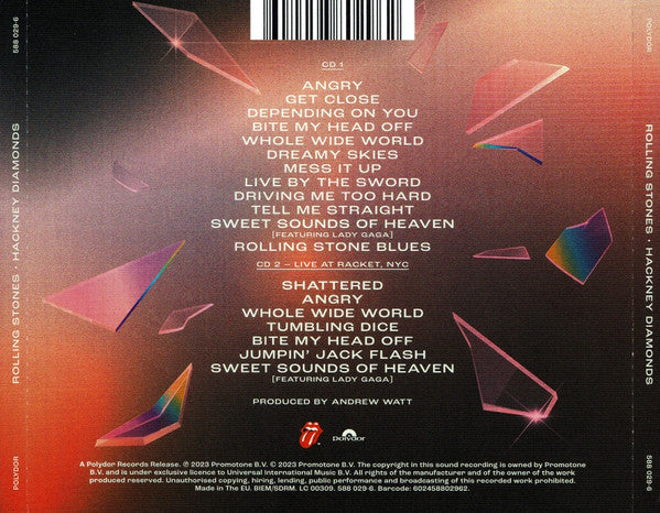 The Rolling Stones : Hackney Diamonds (CD, Album + CD + Liv)