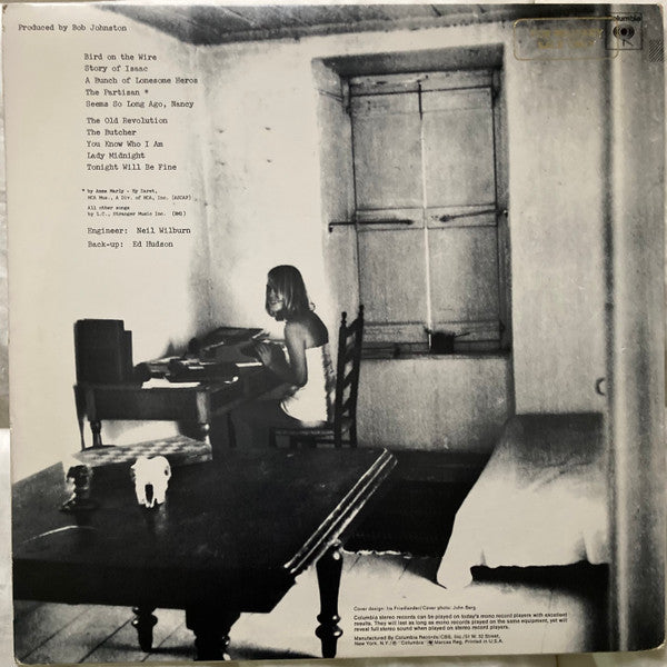 Leonard Cohen : Songs From A Room (LP, Album, RE, For)