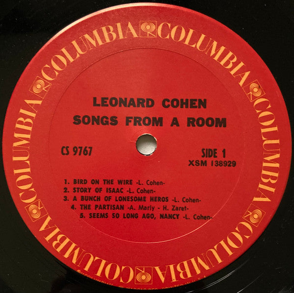 Leonard Cohen : Songs From A Room (LP, Album, RE, For)