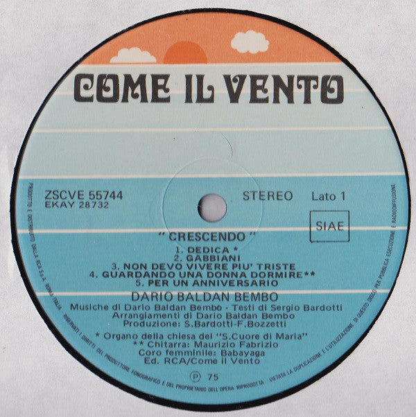 Dario Baldan Bembo : Crescendo (LP, Album)