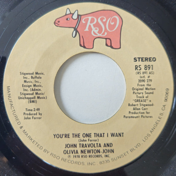 John Travolta / Olivia Newton-John : You're The One That I Want (7", Single, Styrene)