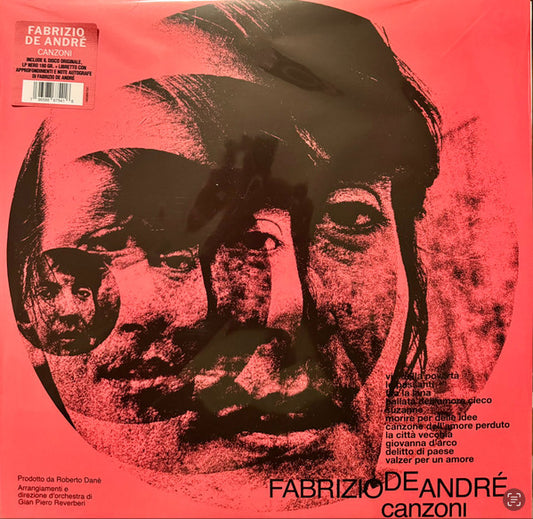 Fabrizio De André : Canzoni (LP, Album, RE, RM, 180)