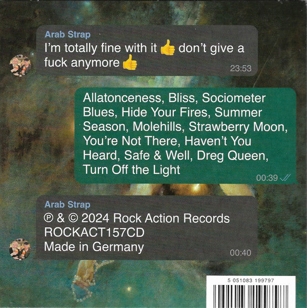 Arab Strap : I'm Totally Fine With It 👍 Don't Give A Fuck Anymore 👍 (CD, Album)
