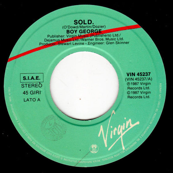 Boy George : Sold (7", Single)