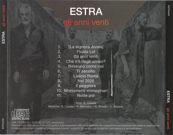 Estra : Gli Anni Venti (CD, Album)