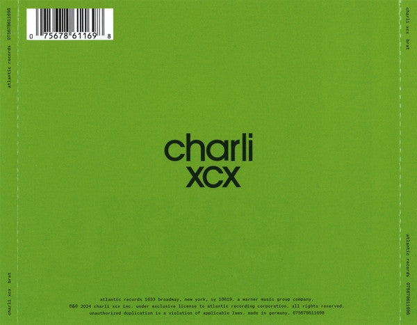 Charli XCX : Brat (CD, Album)