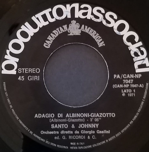 Santo & Johnny : Adagio (7")