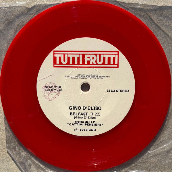 Manfred Mann's Earth Band / Gino D'Eliso : Tribal Statistics / Belfast (5", Single, Promo, Red)