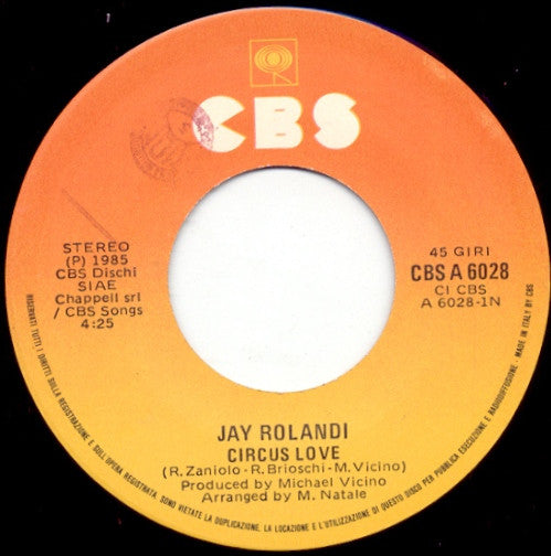 Jay Rolandi : Circus Love (7")