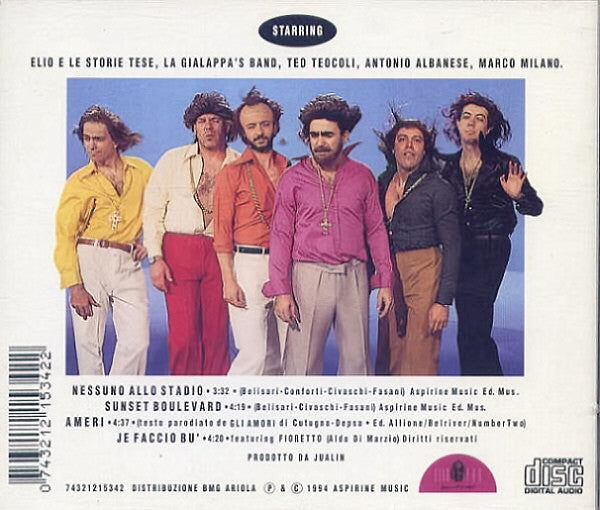Elio E Le Storie Tese : Nessuno Allo Stadio (CD, Single, RE)