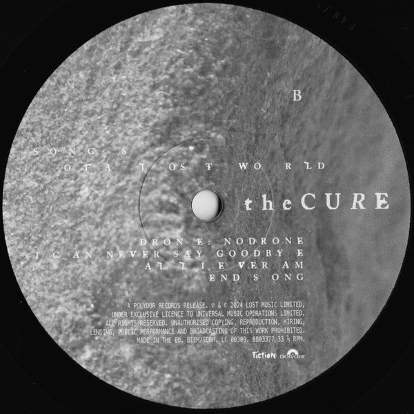 The Cure : Songs Of A Lost World (LP, Album, 180)
