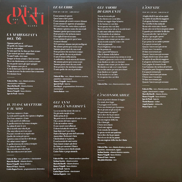 Non Voglio Che Clara : Dei Cani (LP, Ltd, RE, RM, Cle)