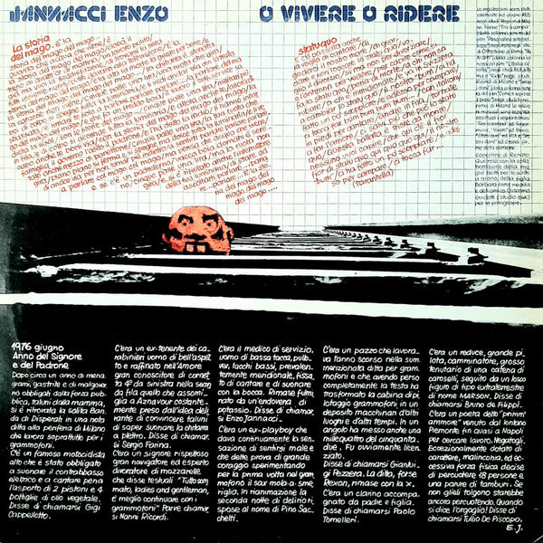 Enzo Jannacci : O Vivere O Ridere (LP, Album)