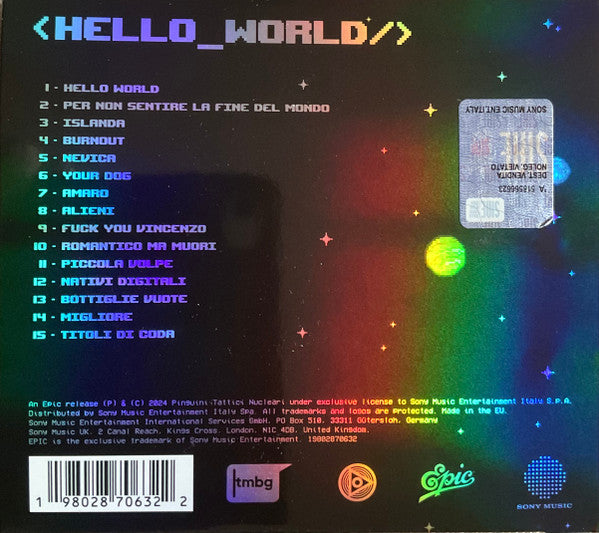 Pinguini Tattici Nucleari : Hello World (CD)