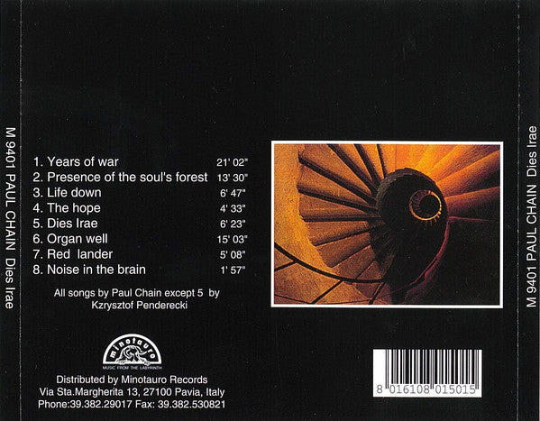 Paul Chain : Dies Irae (CD, Album)